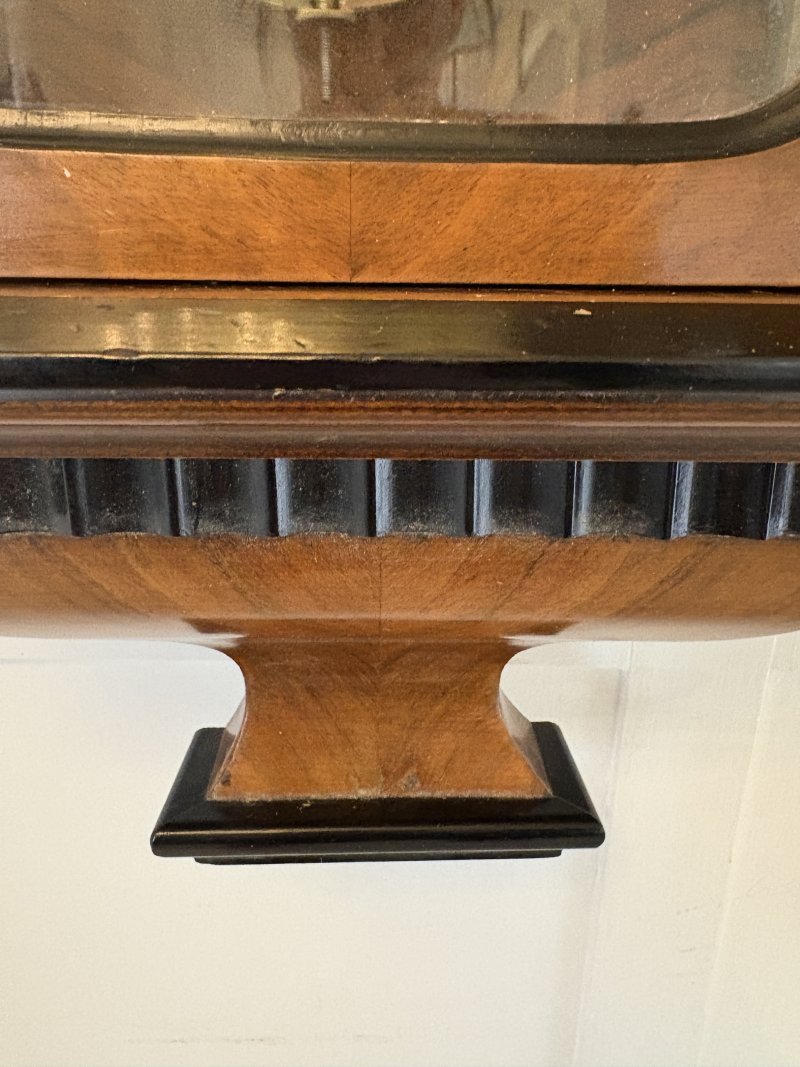 Antique Victorian Quality Figured Walnut 8 Day Wall Clock - Image 11